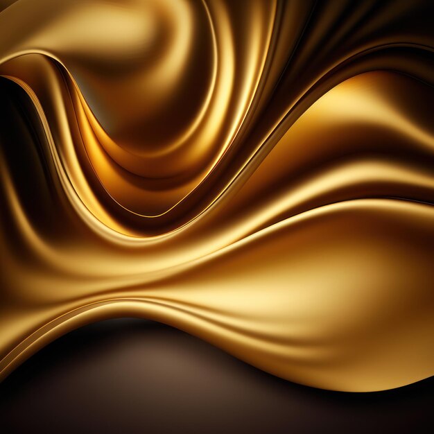 Gold fabric that is made by the wind