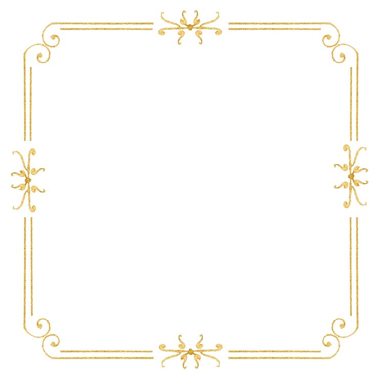 Photo 金色のフィリグレーのフレームの境界 png