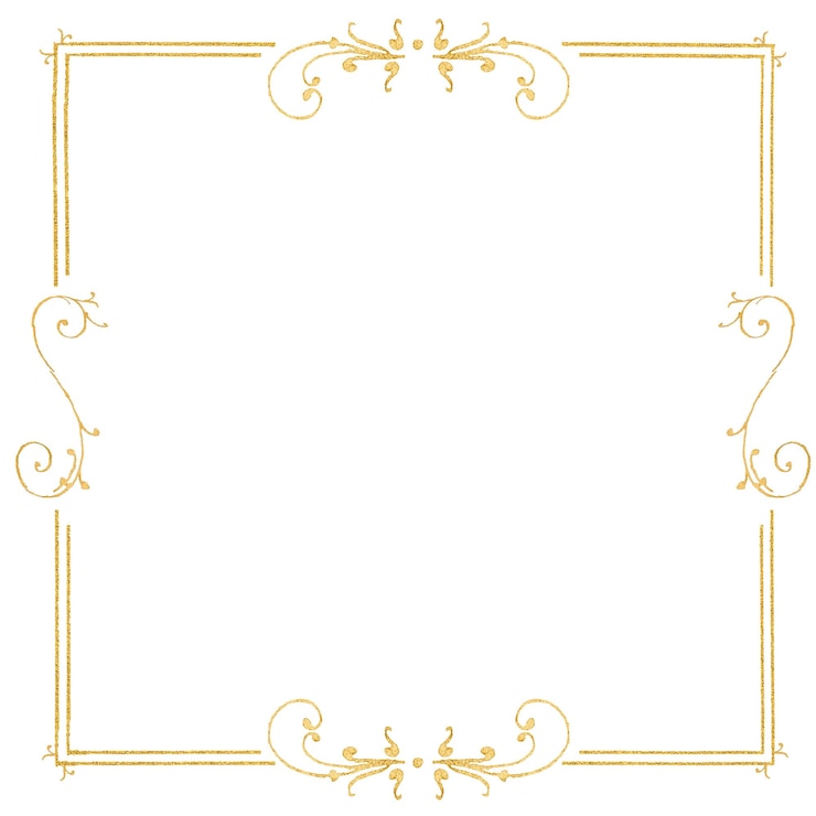 Photo 金色のフィリグレーのフレームの境界 png