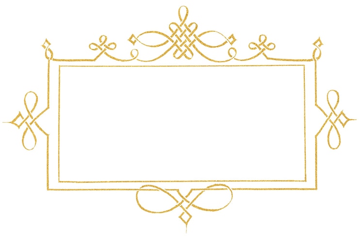 Photo 金色のフィリグレーのフレームの境界 png