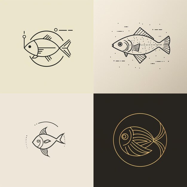 Gold fish logo inspiration