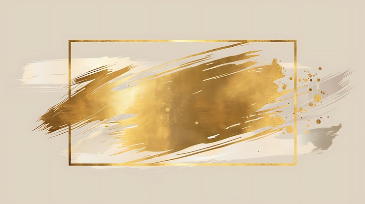 Photo gold foil on a beige background