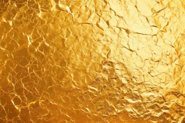 Gold foil texture displayed on a glossy surface