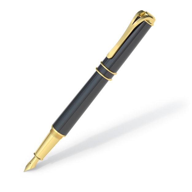 Gold fountain pen