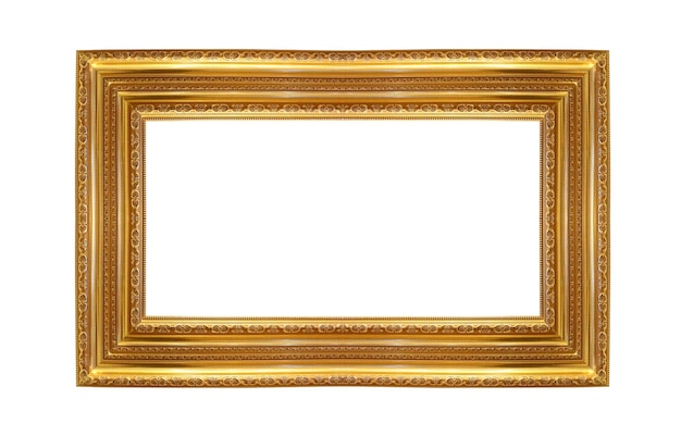 gold frame on white