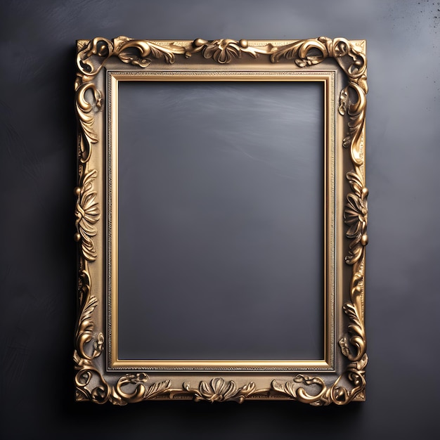 Photo gold frame