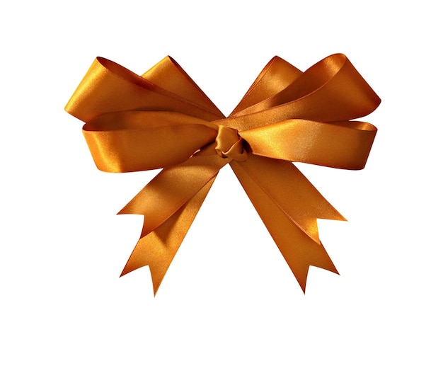 Gold gift bow