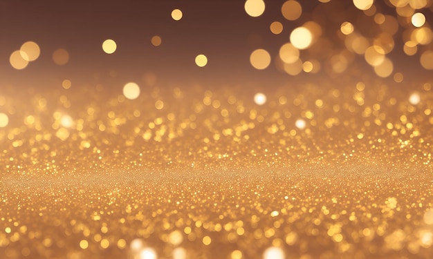 A gold glitter background with a blurry background.