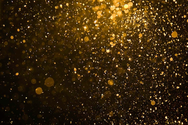 Gold glitter bokeh sparkling shiny texture background,