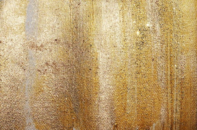 Gold glitter paint texture