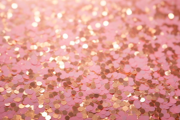 Gold glitter pink feminine wallpaper