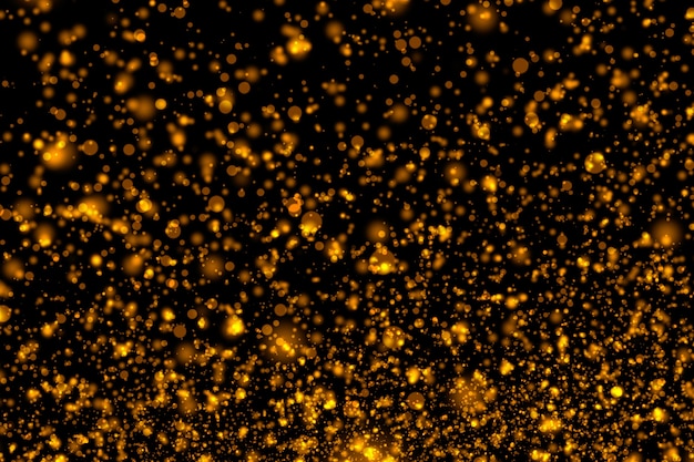 Gold glitter powder splash background.