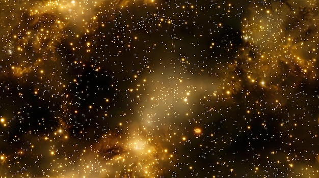 gold glitter seamless texture starry sky background