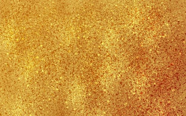 Gold glitter texture with a red background