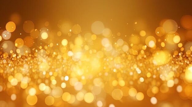 Gold glitters background shimmering blur spot lights bokeh shiny gold light background texture