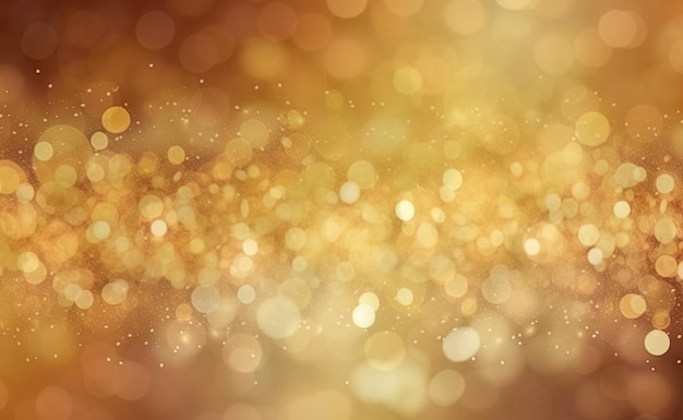 Gold glitters background shimmering blur spot lights Bokeh Shiny gold light background texture