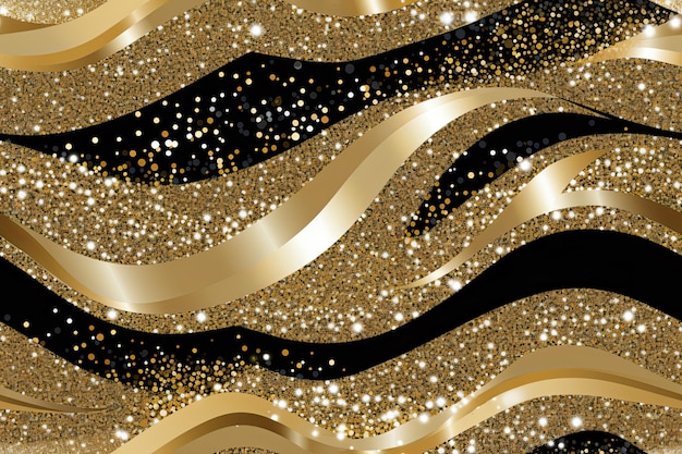 Gold Glitters Sparkle Texture Luxurious Shimmering Background