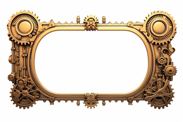 a gold and gold frame with a design that says " the word " on it.