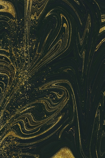 Gold and green marble abstract background