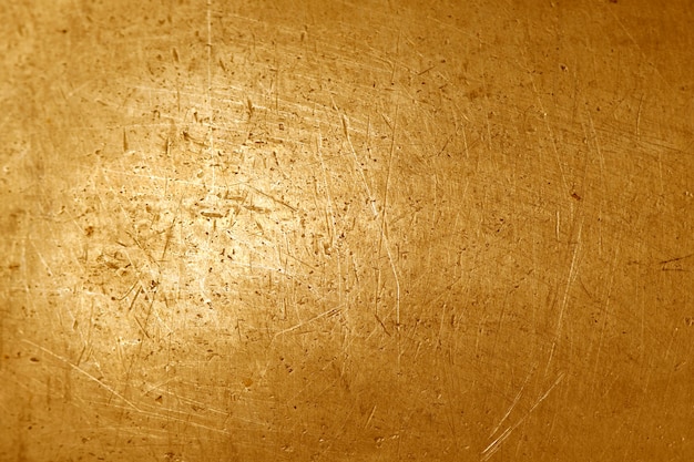 Gold grunge metal texture background