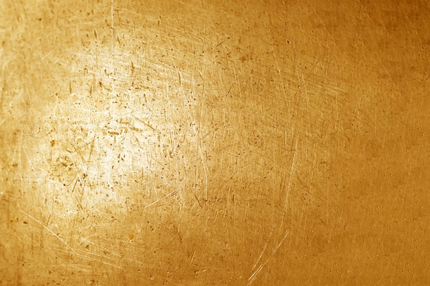 Gold grunge metal texture background