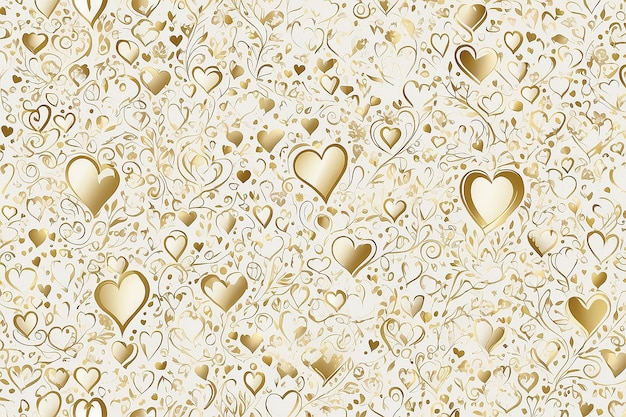 Gold heart background