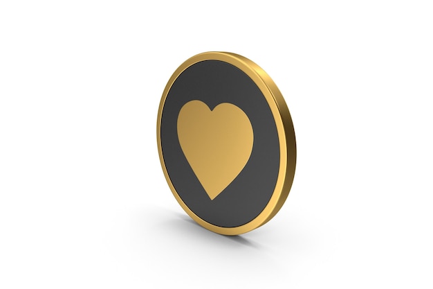 Gold Icon Heart