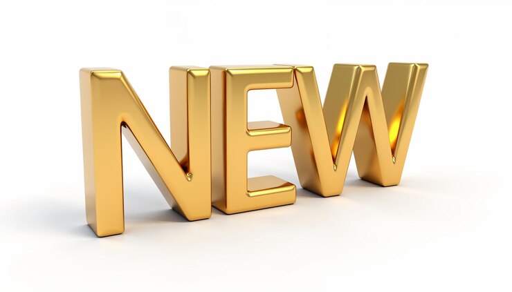 Photo a gold letter s that says new and new