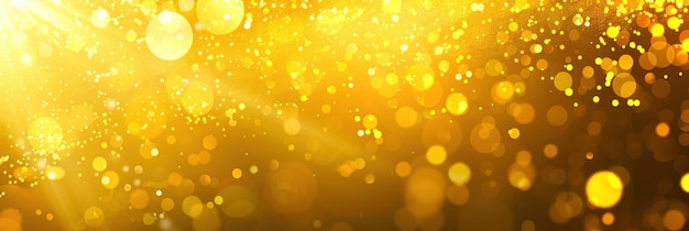 gold light on a yellow background