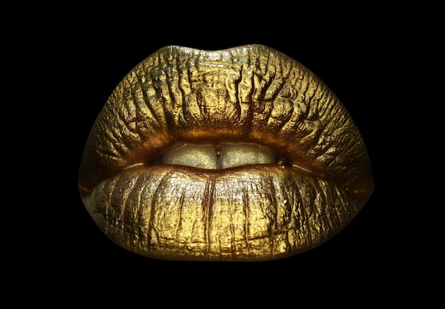 Gold lips golden gloss lipstick luxury gold lips makeup golden lips with golden lipstick gold paint