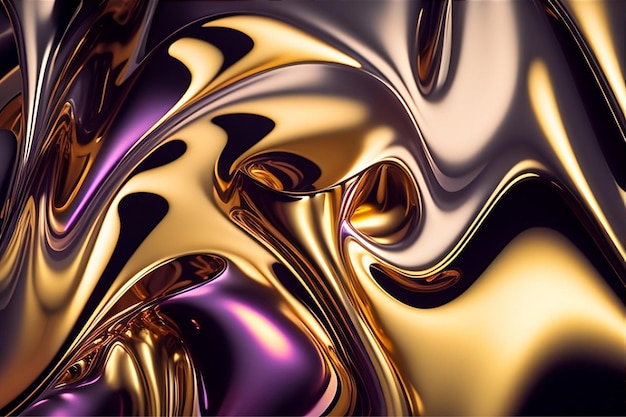 Золотые жидкие обои высокой четкости и высокой четкости, абстрактный жидкий фон