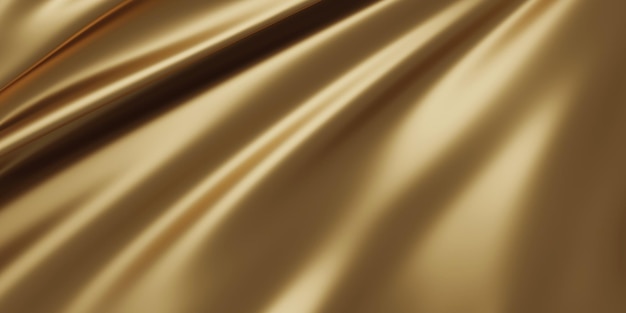 Gold luxury fabric background 3d render