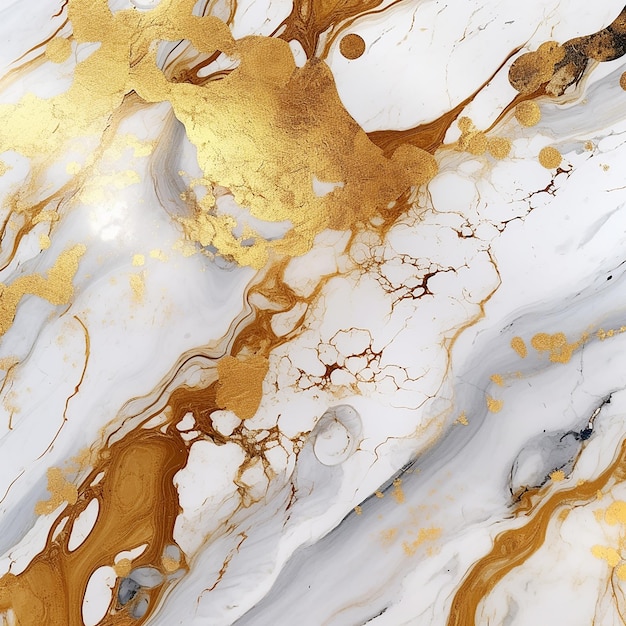 Gold marble wallpaper that is a marble texture that is printed on a white marble background.