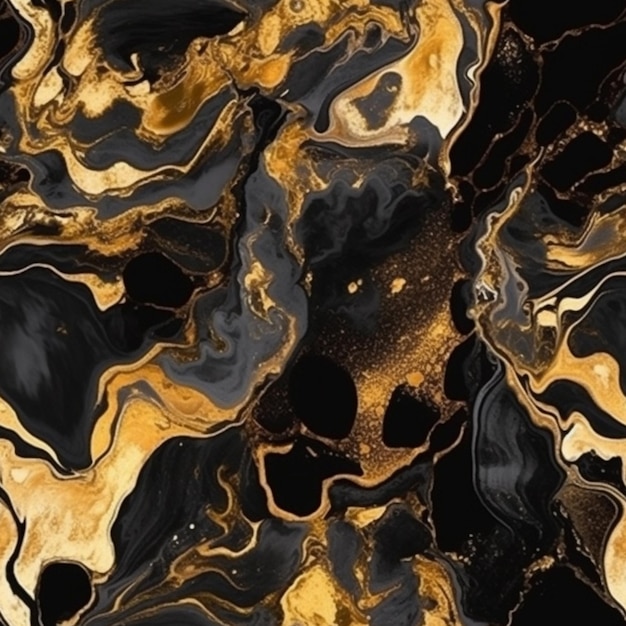 Premium AI Image Gold marble wallpaper that is perfect for your