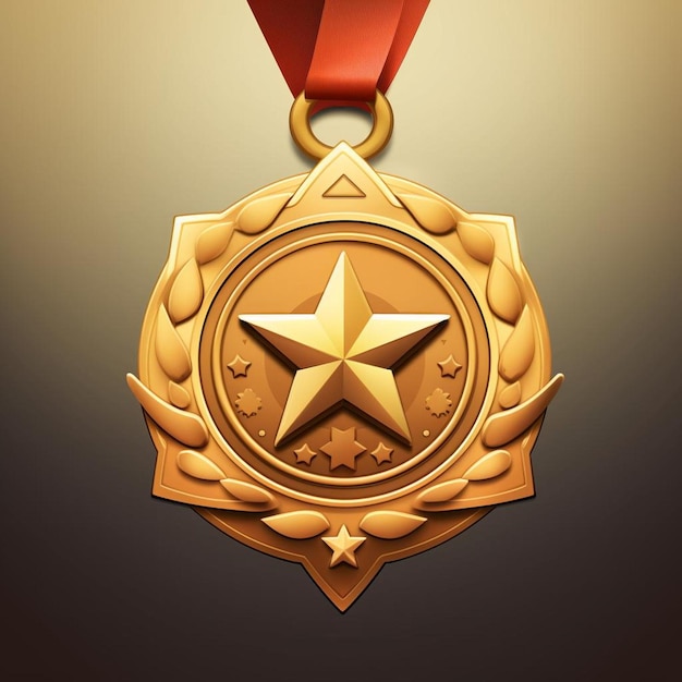 a gold medal with a star on it that says " the star ".