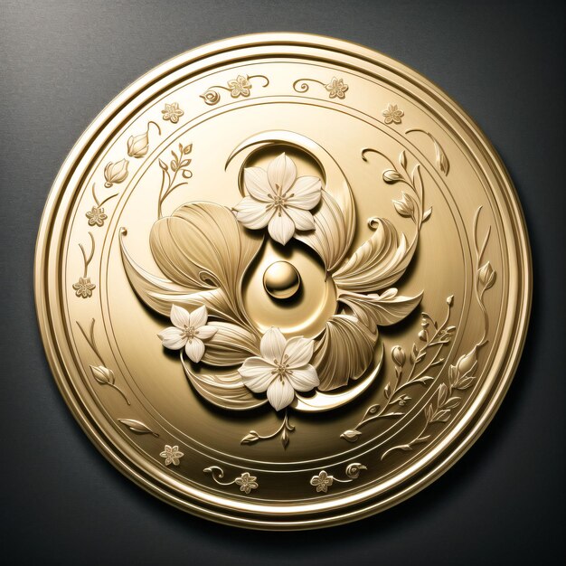 Photo gold medallion