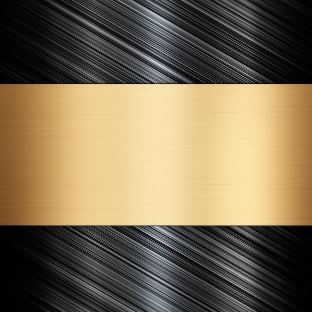 Gold metal background Brushed metallic texture 3d rendering