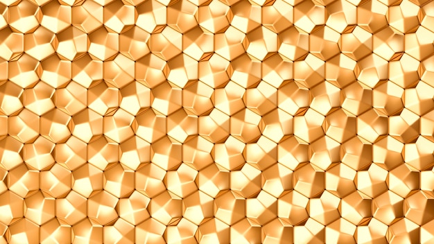 Gold metal background texture. 3d illustration