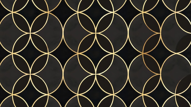 a gold metal circle with a black background