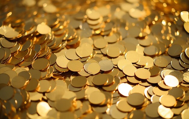 Gold Metallic Confetti