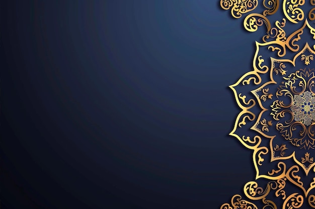 gold navy blue banner design