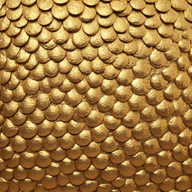 Photo a gold object with gold coins on it