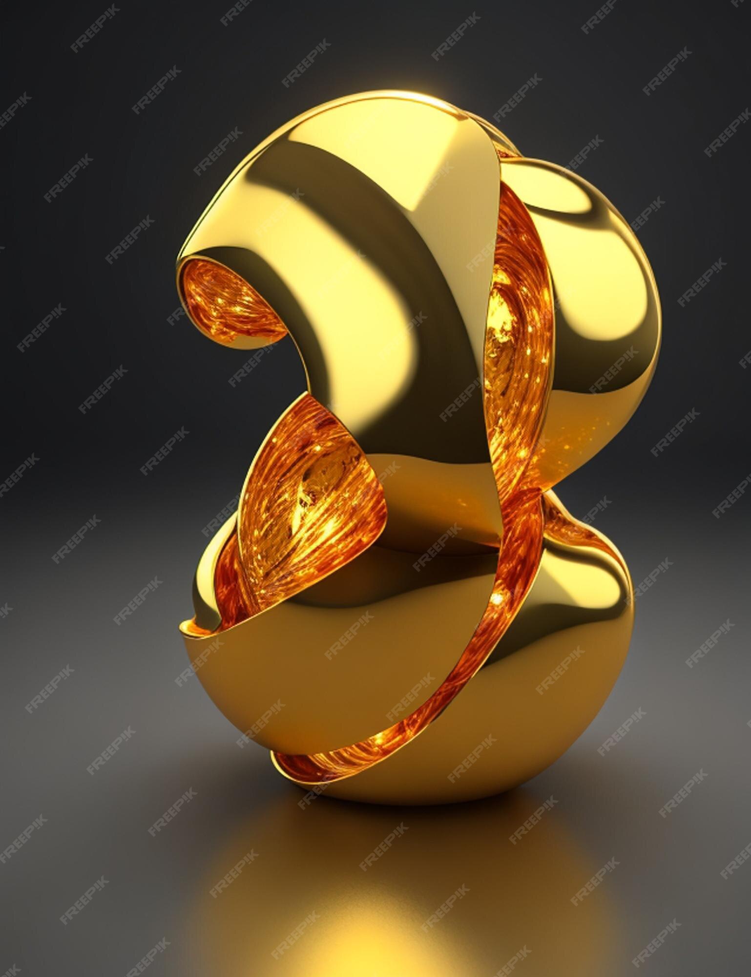 Premium AI Image | gold object