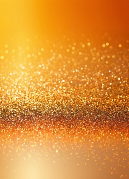 Gold orange glitter background