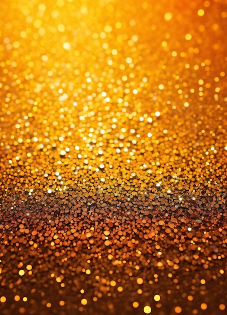 Gold orange glitter background