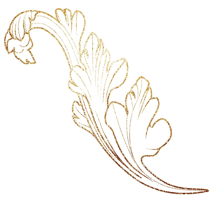 Photo gold ornament png sticker classy aesthetic design transparent background