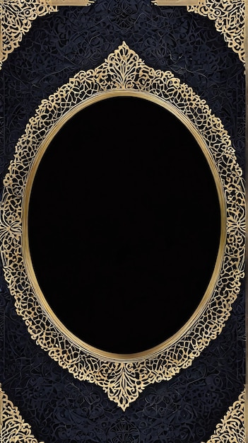 a gold oval mirror with a gold frame