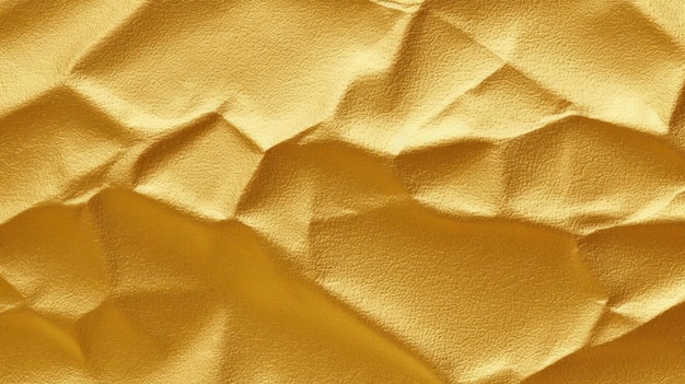 Gold paper crumble texture background