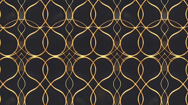 a gold pattern with a pattern of circles