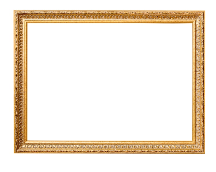 Photo gold picture frame.